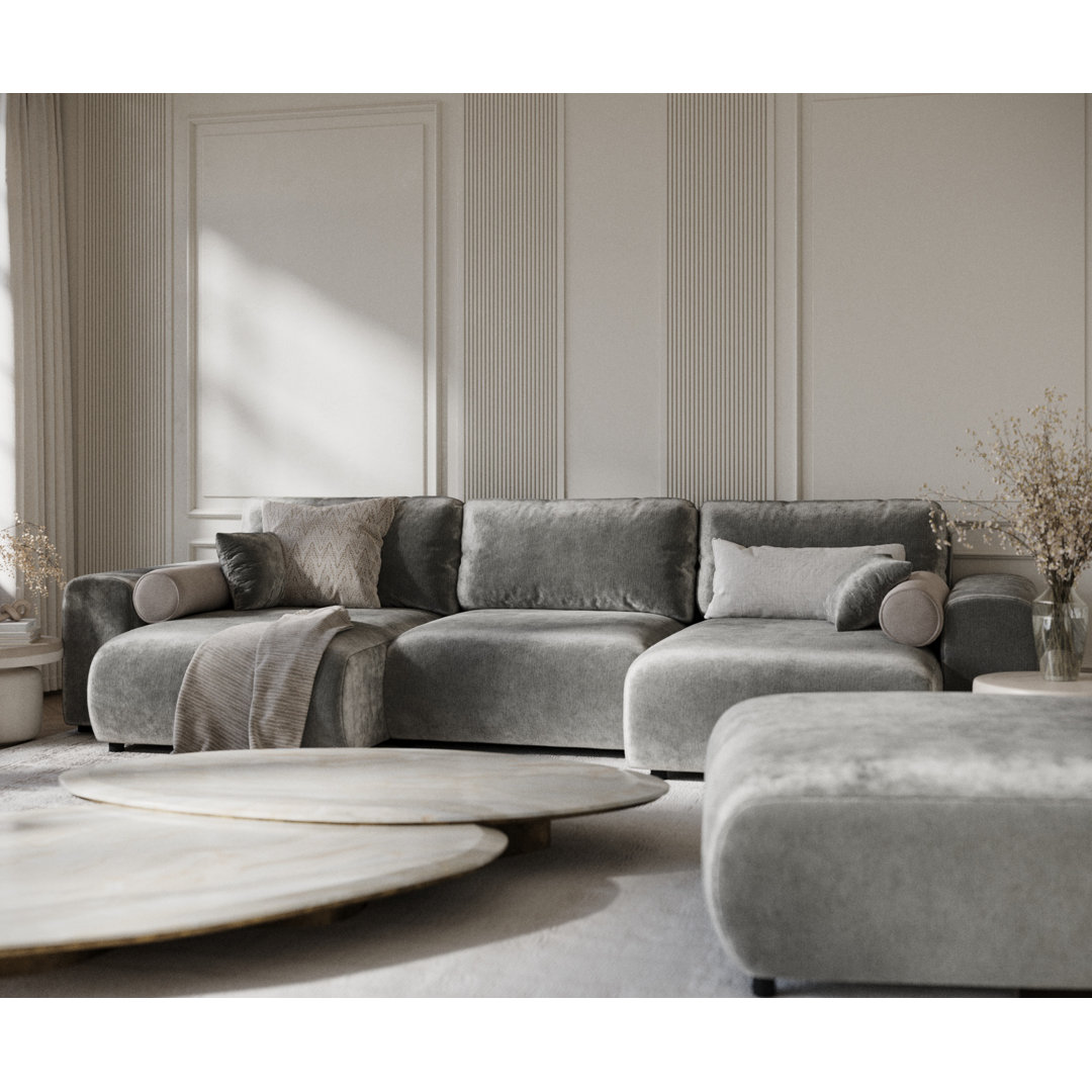 Six-seater panoramic sofa