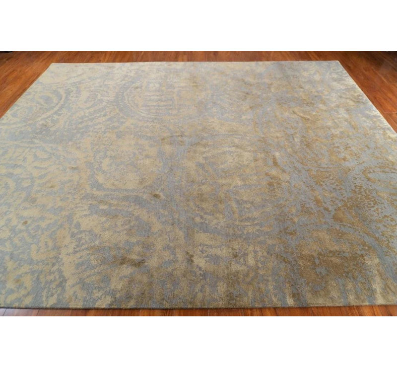 Tapis en laine nouée à la main 8 x 10 po Nummus Modern