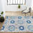 Leto Medallion Blue/Gray Indoor/Outdoor Rug-325344107