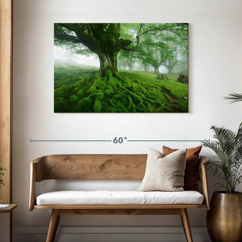 Arbre moussu Harnek, H 30 po x l 45 po