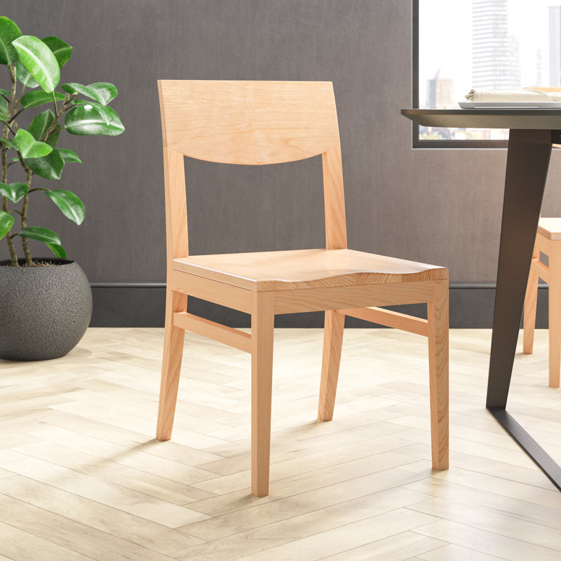 Chaise de salle à manger en bois massif, Naturel