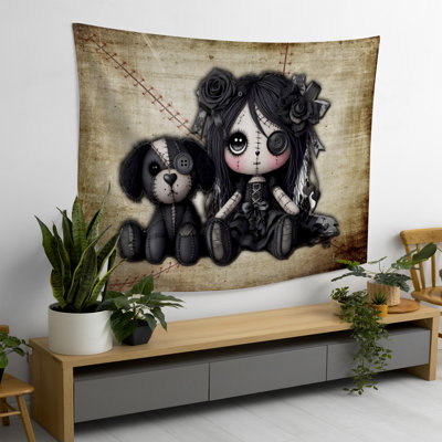 Little Stitch Ups Best Friends Puppy Khaki Tapestry