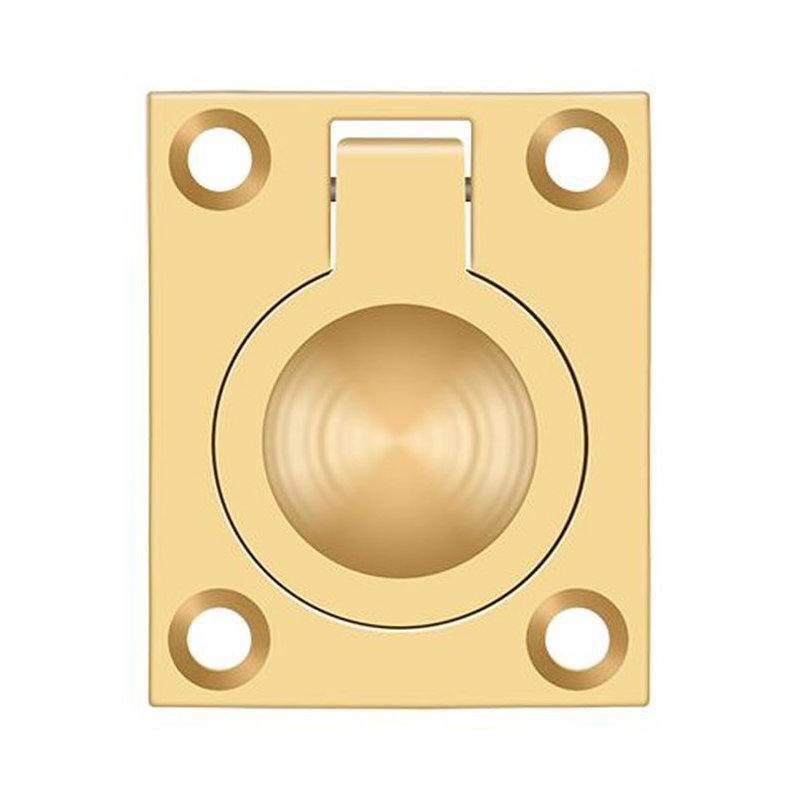 Poignée annulaire 17B48094CC5F405299BCE4AE45A89D36, laiton poli PVD de 1-3 / 4 po x 1-3 / 8 po