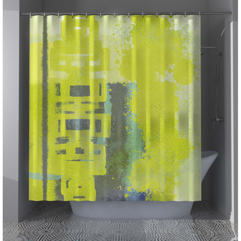 Rideau de douche à motif abstrait Eisenhauer