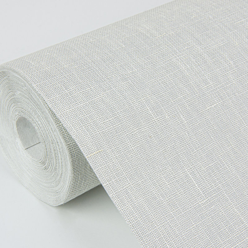 Loom Abstract Wallpaper Roll, Light Gray