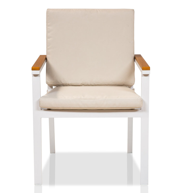 Chaise de patio avec coussins Lacey (ensemble de 2)