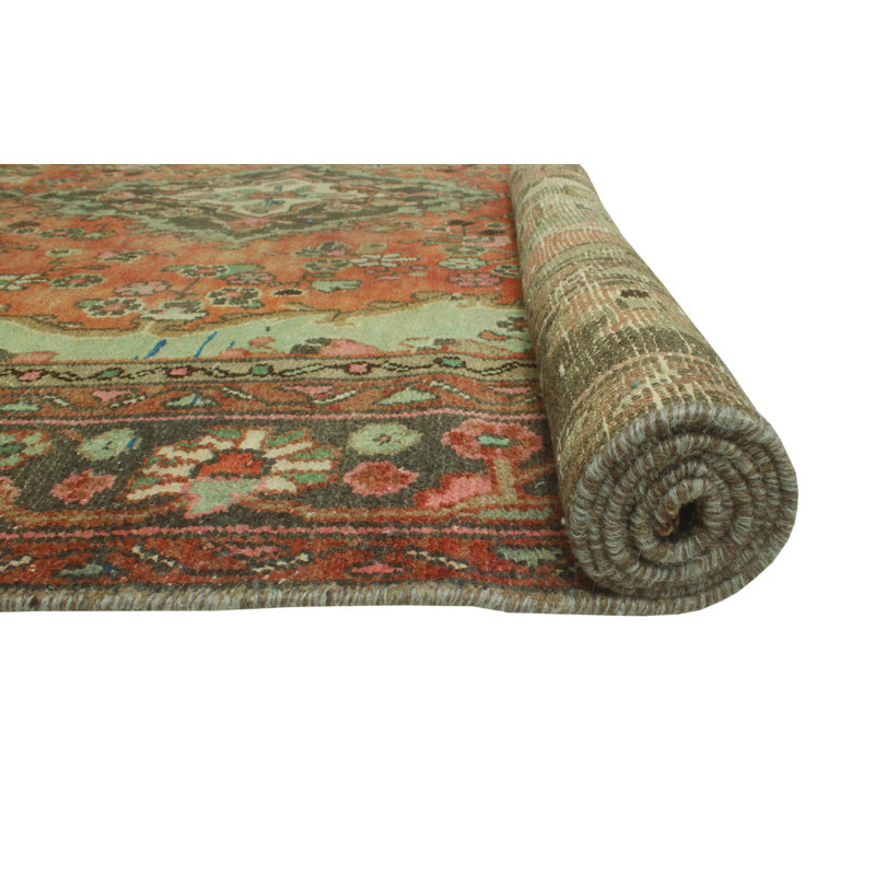 Tapis rouille finement vieilli Kaymoni
