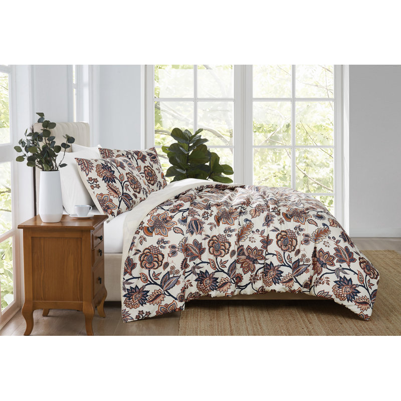 Cannon Chloe Jacobean Comforter Set, Twin Comforter + 1 Standard Pillow Sham