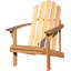 Burgess Outdoor Solid Wood Adirondack Chair-919133265