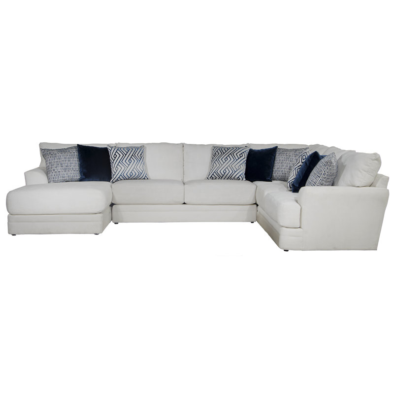 Canapé modulaire de coin large de 153 po Mazekine, Accoudoir à gauche (vu de face)