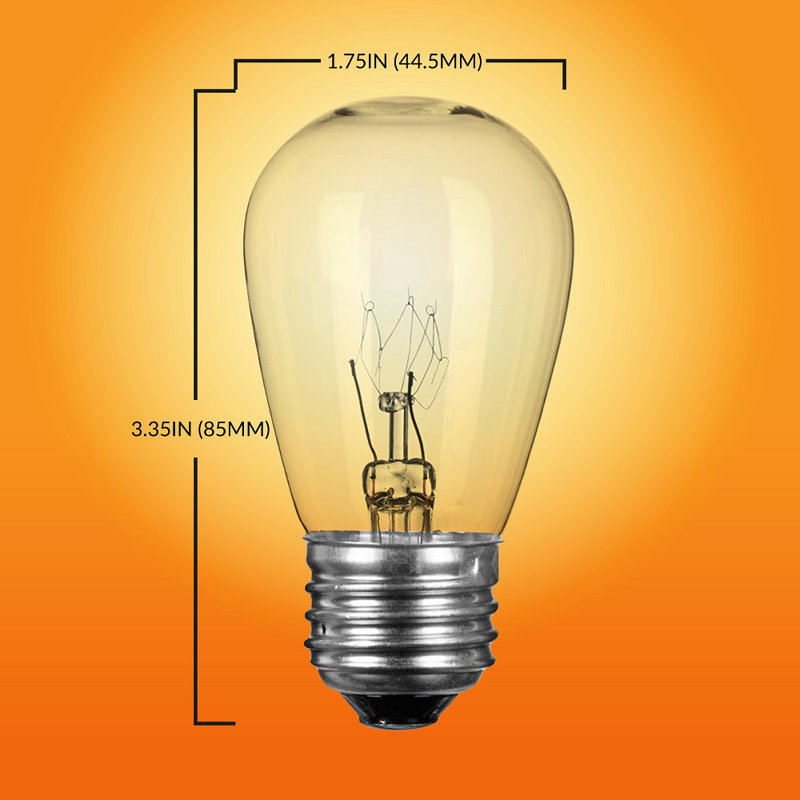 S14INC6-3 11 Watt S14 E26/Medium (Standard) Dimmable 2700K Light Bulb (Set of 18)