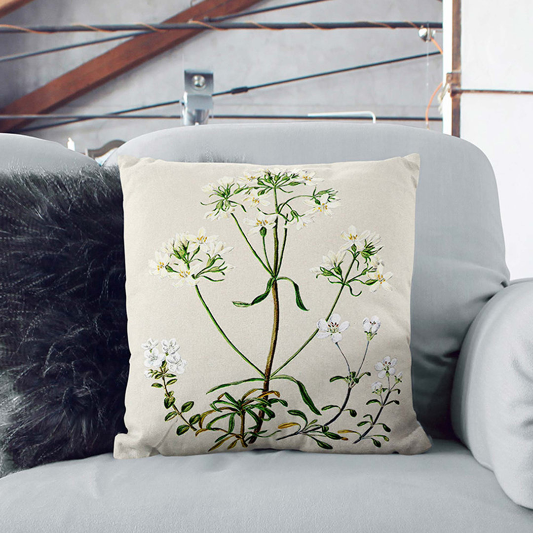 Gentiana Flowers by Sarah Featon Cushion with Filling