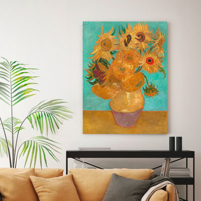 Sunflowers by Vincent Van Gogh - 1 Piece Wrapped Canvas Wall Art