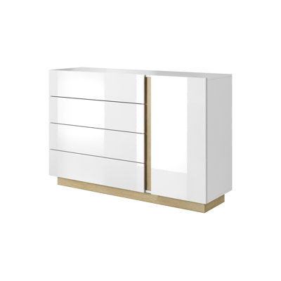 Janelisse 139cm W 4 - Drawer Chest of Drawers