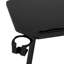 Bureau de jeu Ebern Designs TS98D avec tablette et porte-accessoires, noir