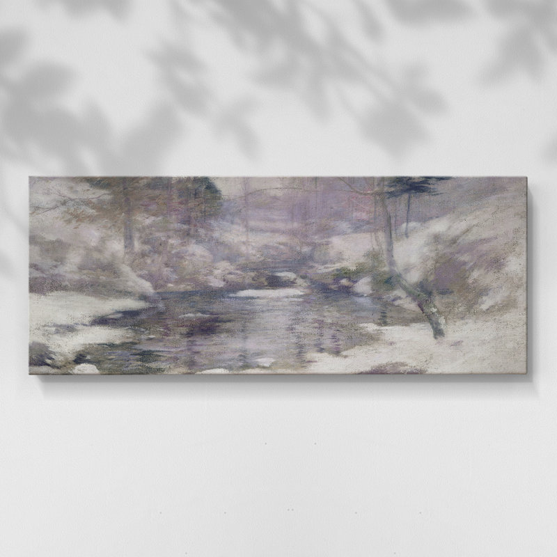 Série paysage - CMXLVI - Toile tendue avec châssis - Prêt à accrocher, H 12 po x l 30 po