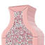 Crystal Pink Glass Floor Vase