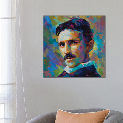 Tesla by Leon Devenice - Painting on Canvas