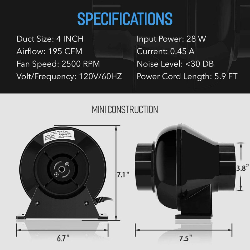 Ipower 7'' Pedestal/Standing Fan