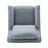 Barbel Upholstered Swivel Armchair-1465769943