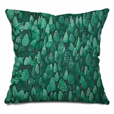 Coussin décoratif réversible en mélange de coton