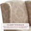 Fauteuil à oreilles rembourré Damiyah-2134088034