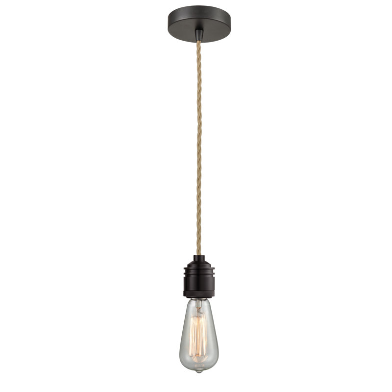 Cecil 1 - Light Single Pendant, Oil Rubbed Bronze