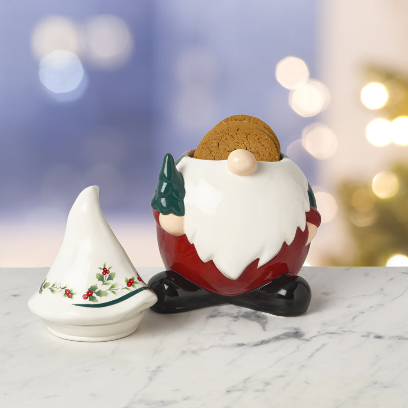 Pfaltzgraff Winterberry Gnome Cookie Jar
