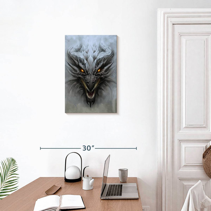 Kelan Fierce Dragon Head, 24" H x 16" W