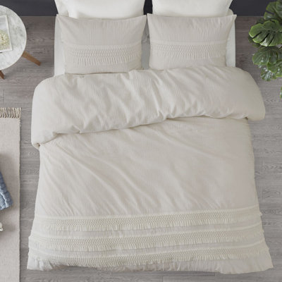 Hugo Cotton Seersucker Duvet Cover Set