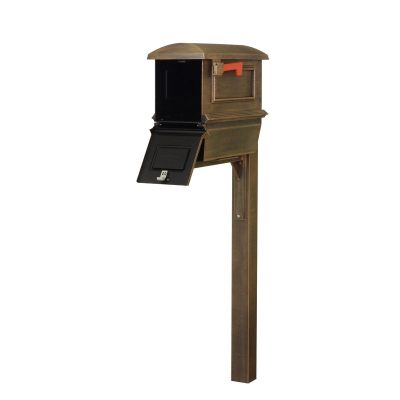 Boîte aux lettres montée sur poteau Curbside