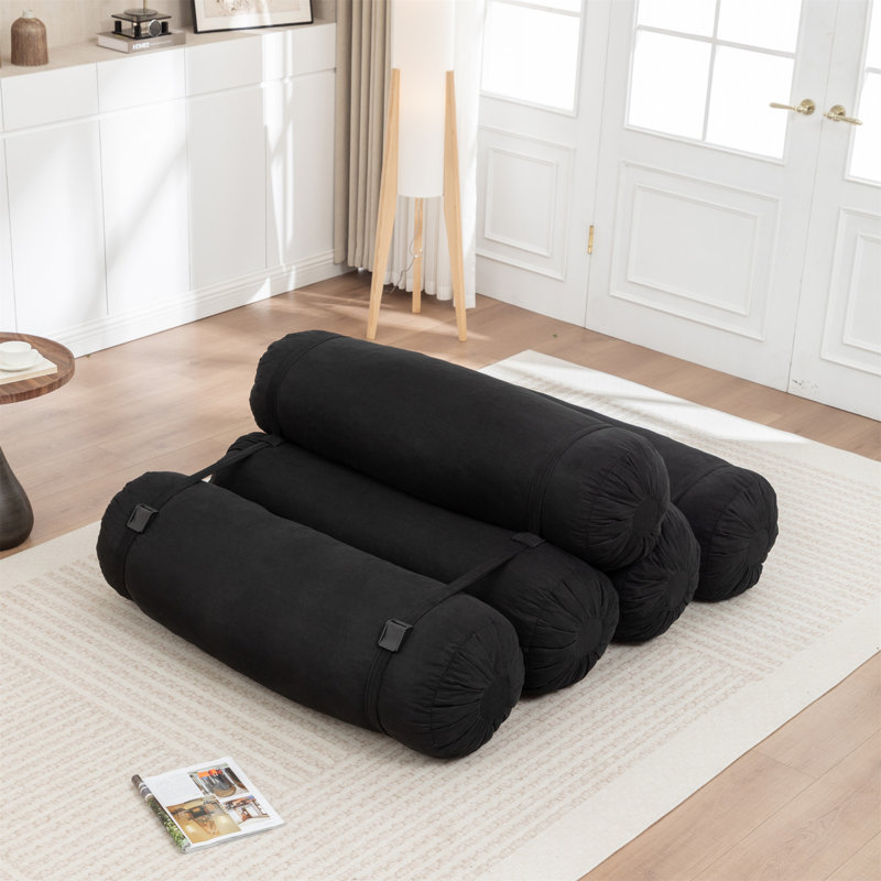 Adjustable Floor Sofa, Black