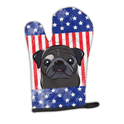 Caroline's Treasures American Flag Polyester Oven Mitt