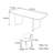 V-shaped rock plate dining table and chairs