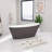 59" x 29" Freestanding Soaking Acrylic Bathtub-94229734