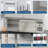Worktop Undercounter Refrigerator for Restaurant, 60 Inch Double Door Stainless Steel, 15 Cu.ft Commercial Counter, Fan Cooling, Adjustable Shelves, Food Prep Station for Bar, Cafe, Bakery, Kitchen