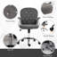 Chaise de bureau en molleton Teddy-121102547