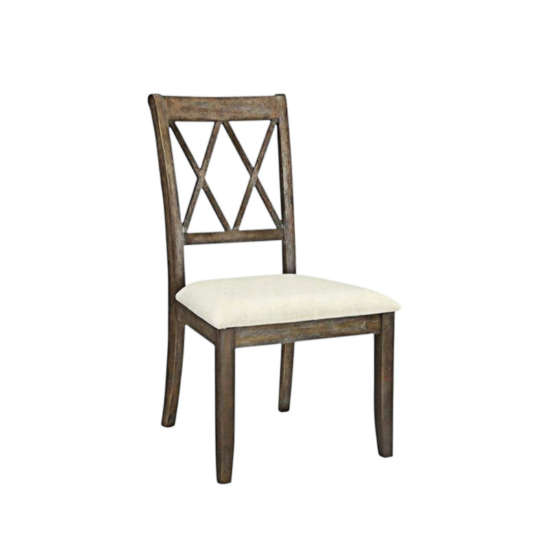 Ensemble de 2 chaises d'appoint en bois