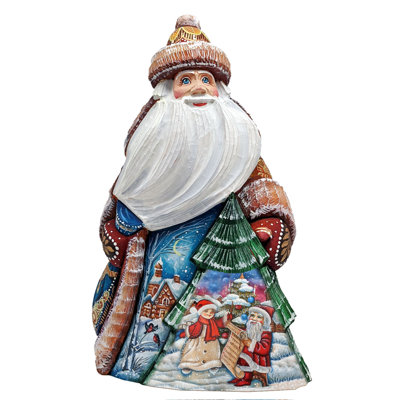 Figurine chef-d'œuvre sculptée sur bois