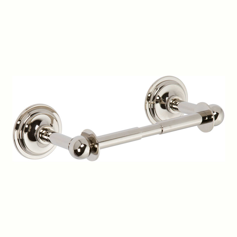 London Terrace Double Post Toilet Paper Holder, Polished Nickel