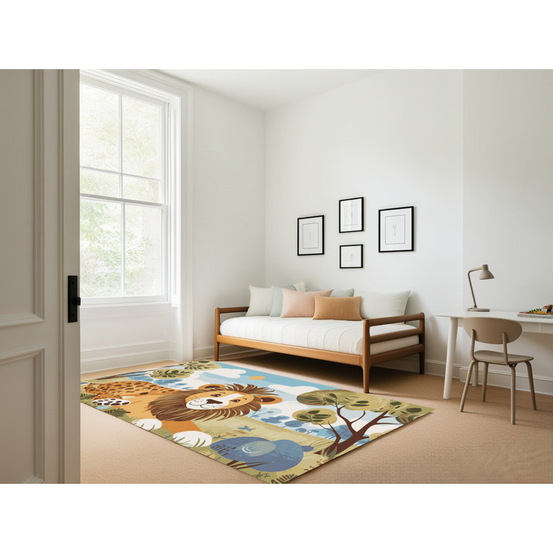 Tapis pour enfants East Urban Home, Rectangle 5 pi x 7 pi