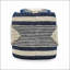Pouf cylindrique en tissu fabriqué à la main Diamond, parfait pour les sièges élégants et la décoration polyvalente-130839009