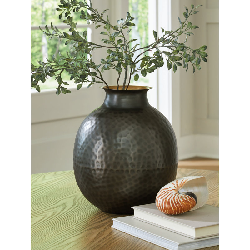 Vase Woody, H 12 po x l 10 po x P 10 po