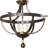 3-Light Semi Flush Mount