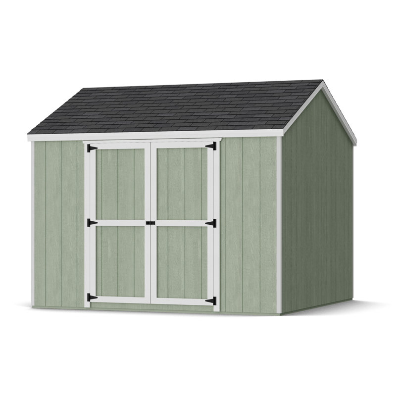 Value Gable Shed With Side Entry, No, 101.5'' H x 120'' W x 120'' D