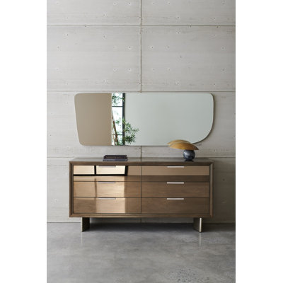 La Moda 72'' W 6 - Drawer Dresser with Mirror