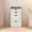 Coiffeuse et tabouret, ensemble de coiffeuse multifonctionnel 3-en-1, avec modes d'éclairage tricolore, miroir HD, deux tiroirs coulissants et tabouret de rangement caché-274722406