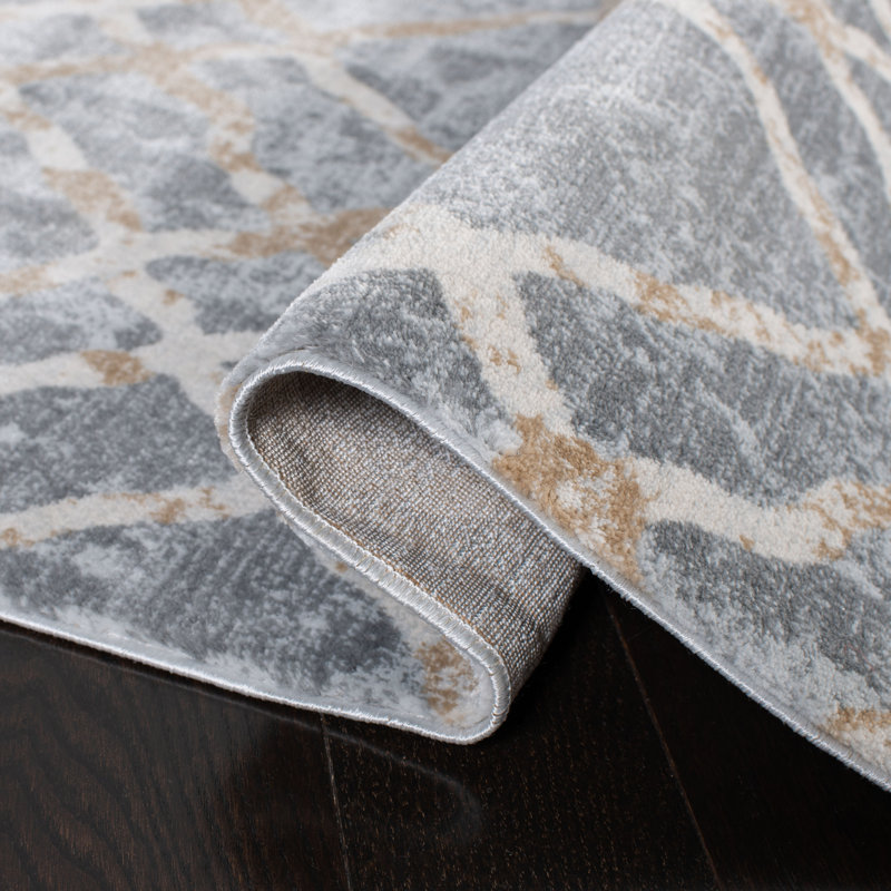 Leytonstone Geometric Hand Woven Area Rug, Rectangle 160 x 231 cm
