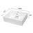 21"X16" Wall Mount Bathroom Sink Rectangle Wall Mount White Bathroom Sink Wall Hung Ceramic Sink