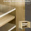 Armoire décorative avec portes, tablette réglable pour la salle de bain - Buffet décoratif naturel